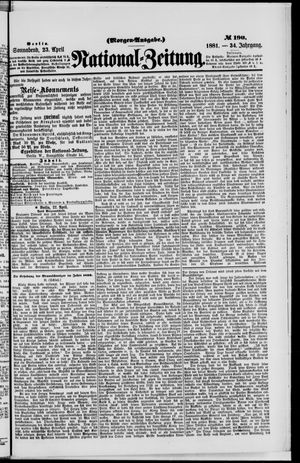 Nationalzeitung vom 23.04.1881