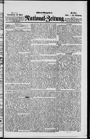 Nationalzeitung vom 23.04.1881