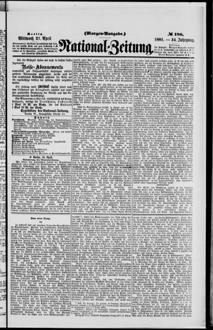 National-Zeitung vom 27.04.1881