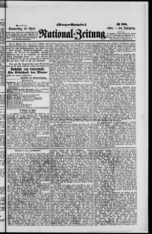 Nationalzeitung vom 28.04.1881
