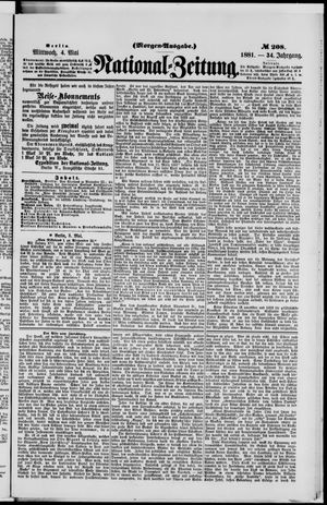 Nationalzeitung vom 04.05.1881