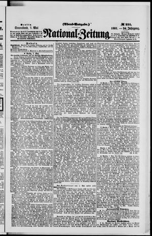 Nationalzeitung vom 07.05.1881