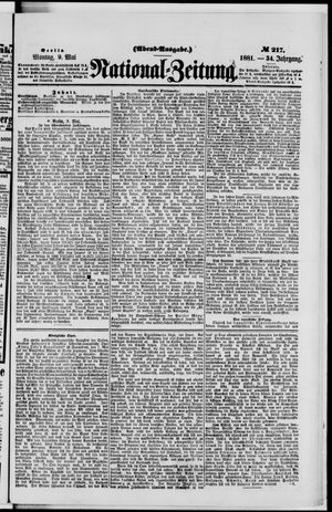 Nationalzeitung vom 09.05.1881