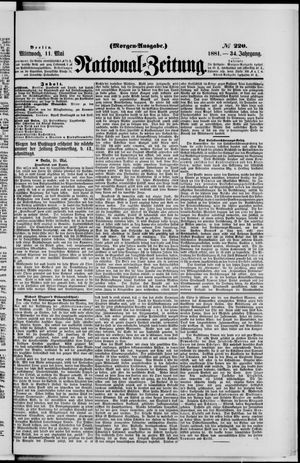 Nationalzeitung vom 11.05.1881