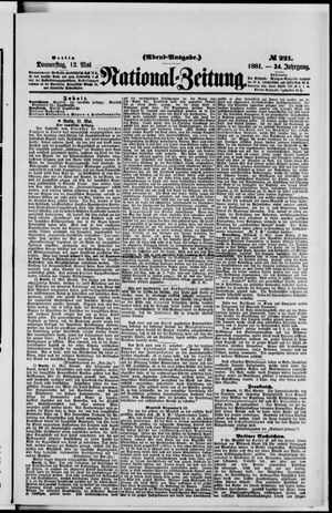 Nationalzeitung vom 12.05.1881