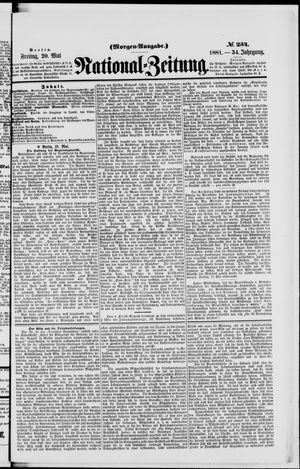 Nationalzeitung vom 20.05.1881