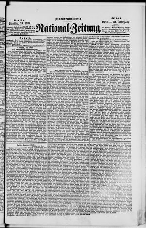 Nationalzeitung vom 24.05.1881