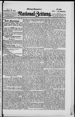 Nationalzeitung vom 28.05.1881