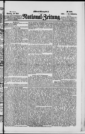 Nationalzeitung vom 30.05.1881