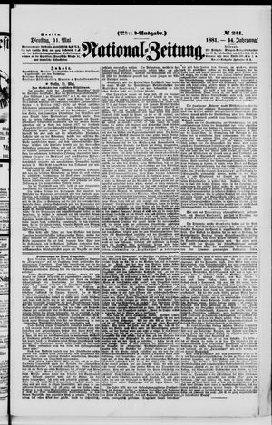 National-Zeitung vom 31.05.1881