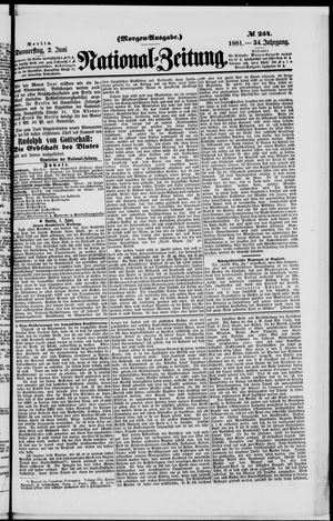 Nationalzeitung on Jun 2, 1881