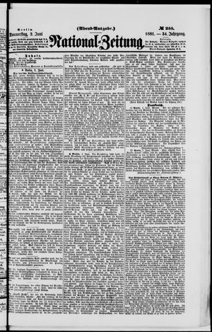 Nationalzeitung vom 02.06.1881
