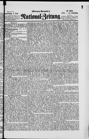 Nationalzeitung vom 09.06.1881