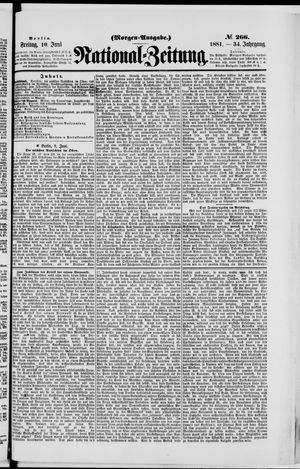 National-Zeitung vom 10.06.1881