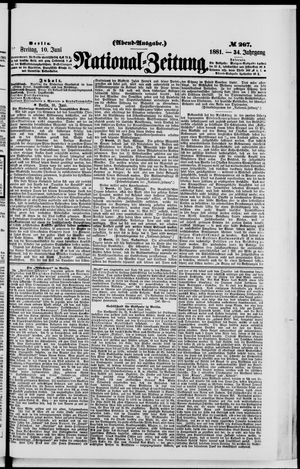 National-Zeitung vom 10.06.1881