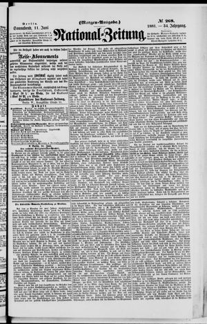 Nationalzeitung vom 11.06.1881