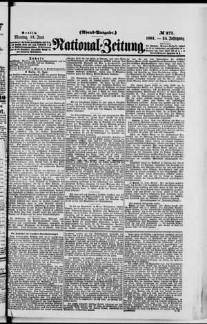 Nationalzeitung vom 13.06.1881