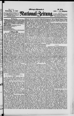National-Zeitung vom 16.06.1881