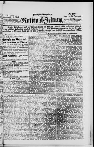 Nationalzeitung vom 18.06.1881