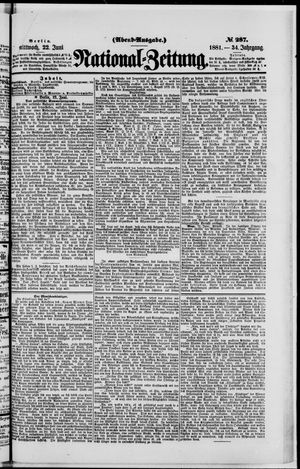 Nationalzeitung vom 22.06.1881