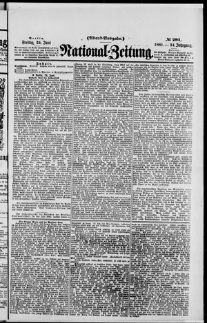 Nationalzeitung vom 24.06.1881