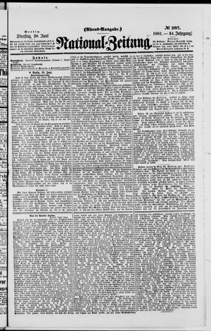 Nationalzeitung vom 28.06.1881