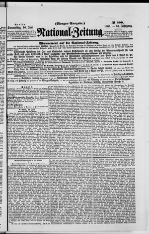 National-Zeitung vom 30.06.1881