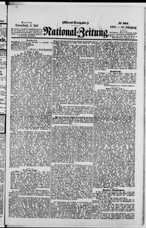 National-Zeitung vom 02.07.1881
