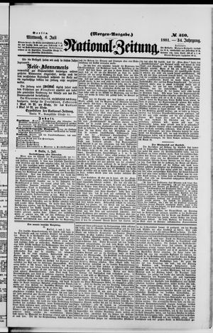 Nationalzeitung vom 06.07.1881