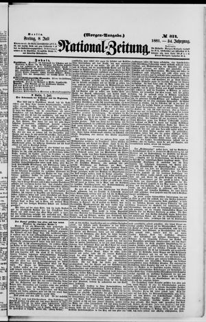 Nationalzeitung vom 08.07.1881