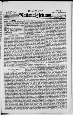 National-Zeitung on Jul 10, 1881