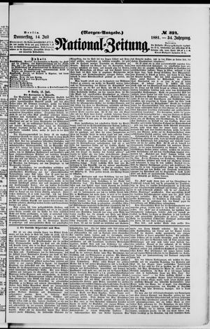 National-Zeitung vom 14.07.1881