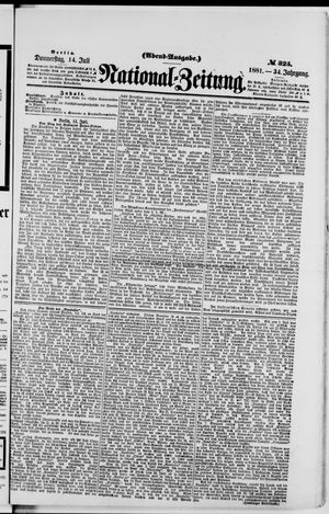 National-Zeitung vom 14.07.1881