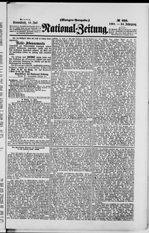 Nationalzeitung vom 16.07.1881