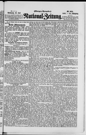 National-Zeitung vom 20.07.1881
