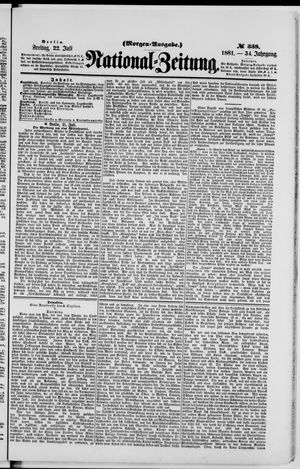 National-Zeitung on Jul 22, 1881