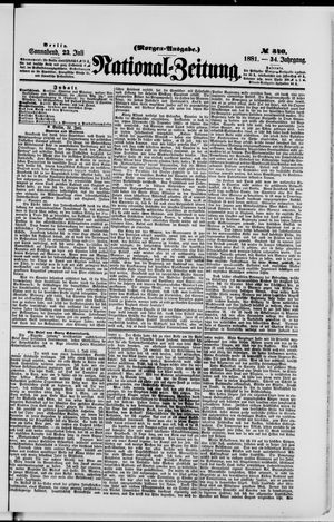 National-Zeitung vom 23.07.1881