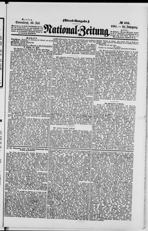 National-Zeitung vom 23.07.1881