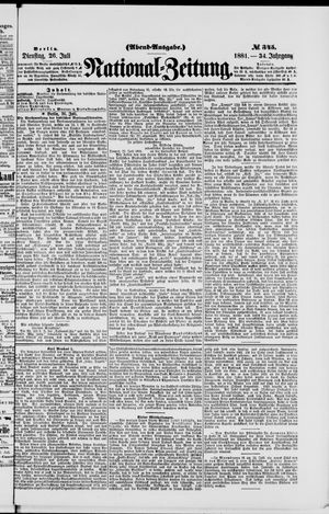 National-Zeitung vom 26.07.1881