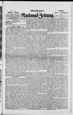 National-Zeitung vom 01.08.1881