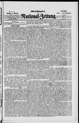 Nationalzeitung vom 05.08.1881