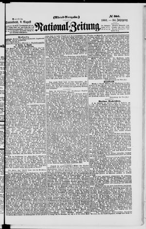 National-Zeitung vom 06.08.1881