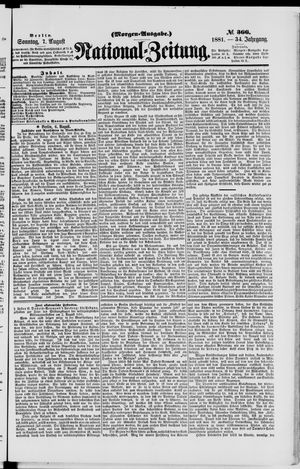 National-Zeitung vom 07.08.1881