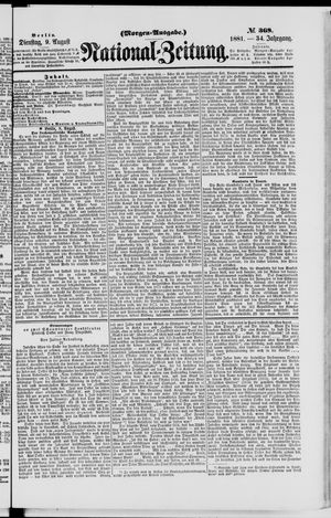 National-Zeitung vom 09.08.1881