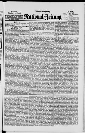 National-Zeitung vom 09.08.1881