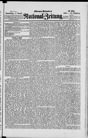 National-Zeitung on Aug 11, 1881