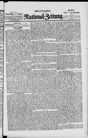 National-Zeitung on Aug 11, 1881