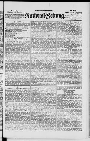 National-Zeitung vom 12.08.1881