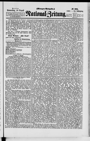 National-Zeitung vom 18.08.1881