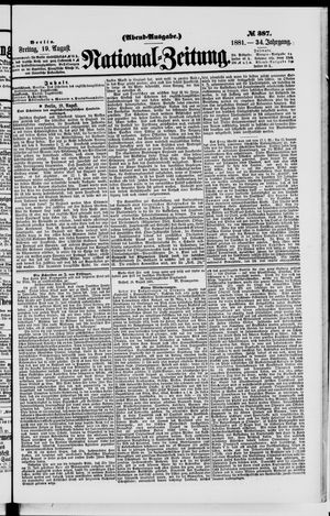 National-Zeitung vom 19.08.1881